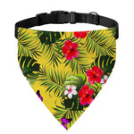 Tropical Exotic Hawaiian Pattern Print Over The Collar Dog Bandana
