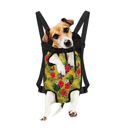 Tropical Exotic Hawaiian Pattern Print Pet Carrier Backpack