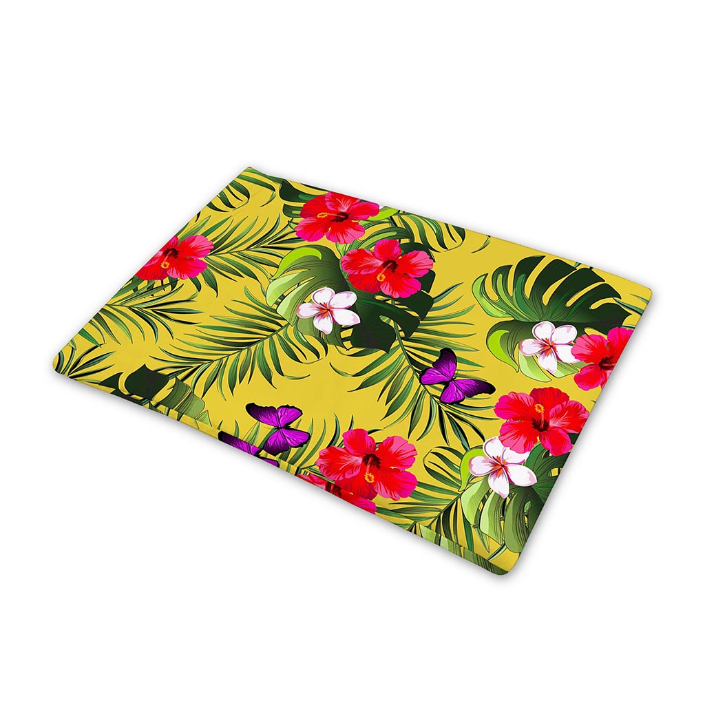 Tropical Exotic Hawaiian Pattern Print Pet Cooling Mat Cover