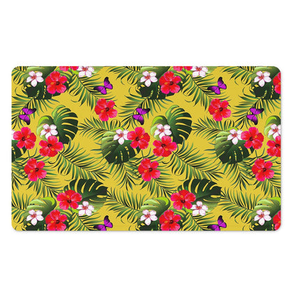 Tropical Exotic Hawaiian Pattern Print Polyester Doormat