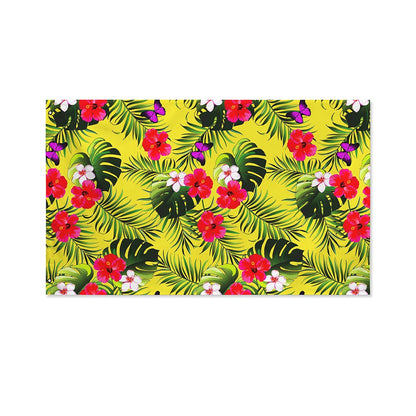 Tropical Exotic Hawaiian Pattern Print Polyester Flag
