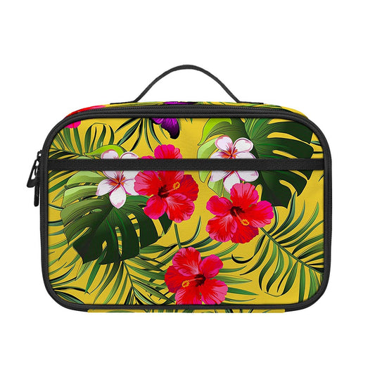 Tropical Exotic Hawaiian Pattern Print Portable Lunch Bag