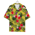 Tropical Exotic Hawaiian Pattern Print Rayon Hawaiian Shirt