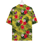 Tropical Exotic Hawaiian Pattern Print Rayon Hawaiian Shirt