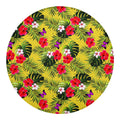Tropical Exotic Hawaiian Pattern Print Round Blanket