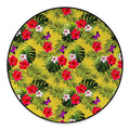 Tropical Exotic Hawaiian Pattern Print Round Floor Mat