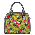 Tropical Exotic Hawaiian Pattern Print Shoulder Handbag