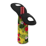 Tropical Exotic Hawaiian Pattern Print Single Neoprene Wine Tote