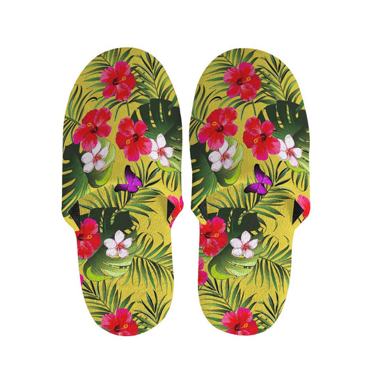 Tropical Exotic Hawaiian Pattern Print Slippers