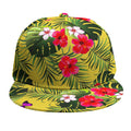 Tropical Exotic Hawaiian Pattern Print Snapback Cap