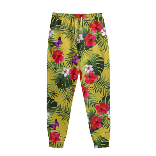Tropical Exotic Hawaiian Pattern Print Sweatpants