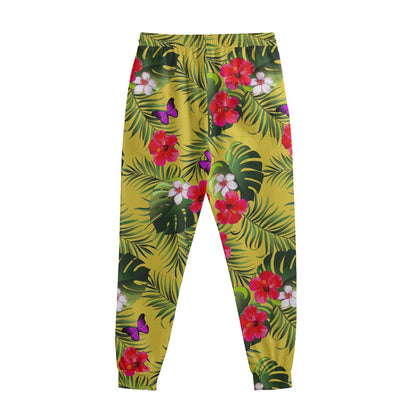 Tropical Exotic Hawaiian Pattern Print Sweatpants