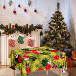 Tropical Exotic Hawaiian Pattern Print Tablecloth