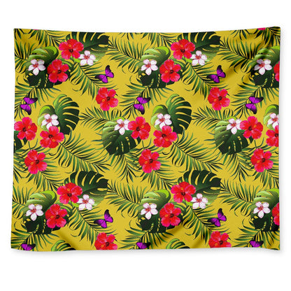 Tropical Exotic Hawaiian Pattern Print Tapestry