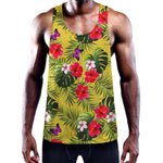 Tropical Exotic Hawaiian Pattern Print Training Tank Top