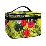 Tropical Exotic Hawaiian Pattern Print Travel Makeup Bag