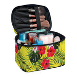 Tropical Exotic Hawaiian Pattern Print Travel Makeup Bag