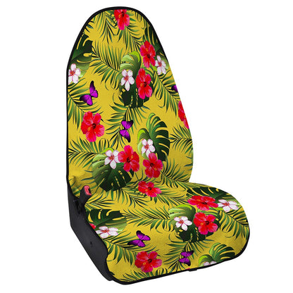 Tropical Exotic Hawaiian Pattern Print Waterproof Car Seat Cover