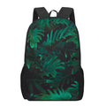 Tropical Fern Leaf Print 17 Inch Backpack