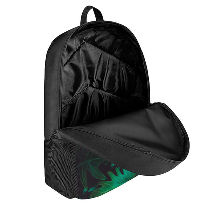 Tropical Fern Leaf Print 17 Inch Backpack