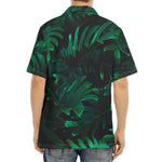 Tropical Fern Leaf Print Aloha Shirt