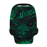 Tropical Fern Leaf Print Baby Seat Cover