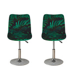 Tropical Fern Leaf Print Bar Stool Covers