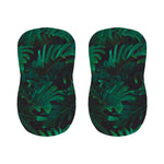 Tropical Fern Leaf Print Bar Stool Covers