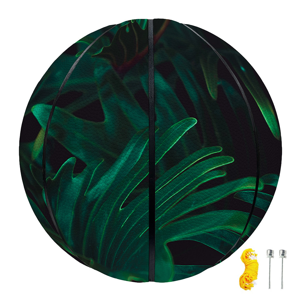 Tropical Fern Leaf Print Basketball