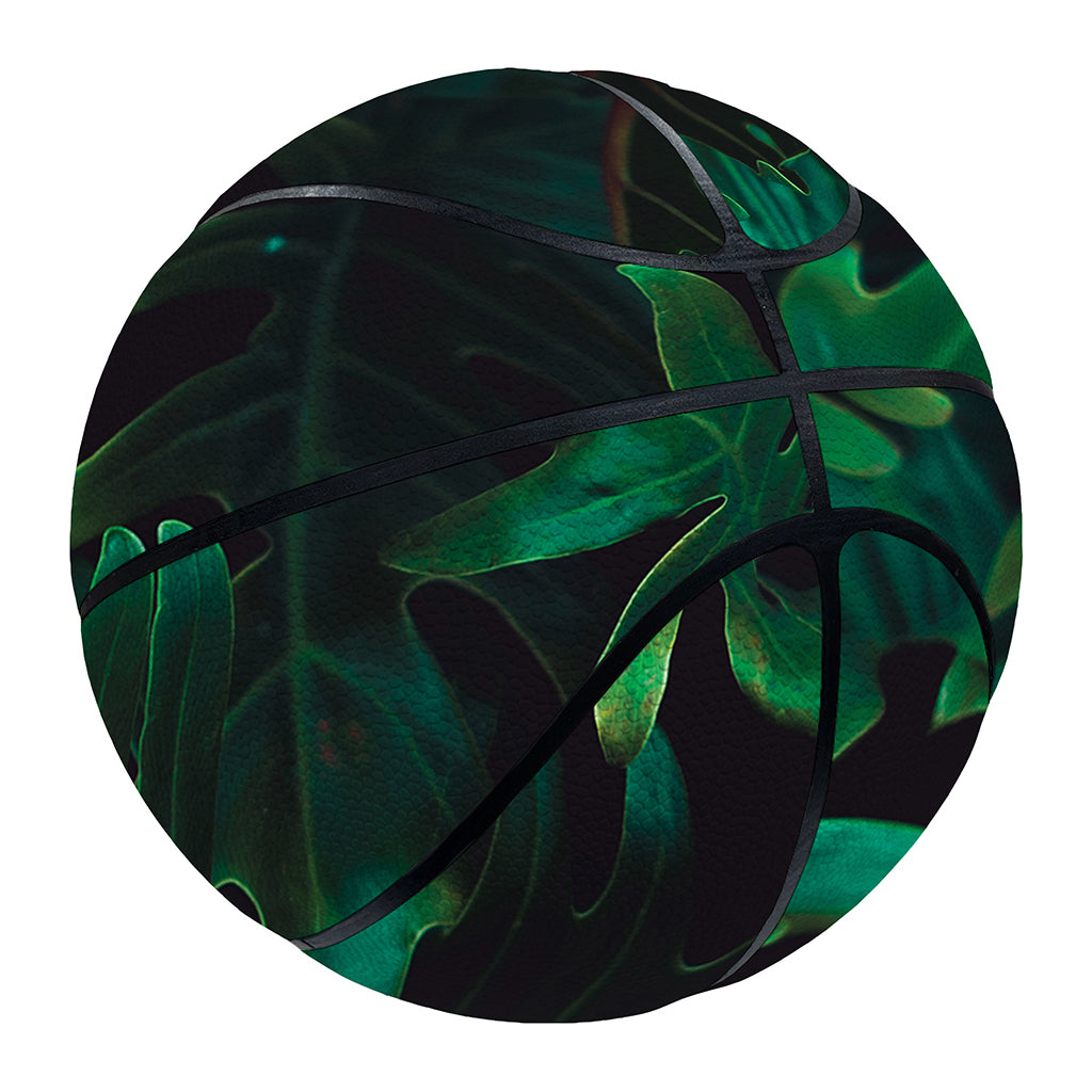 Tropical Fern Leaf Print Basketball