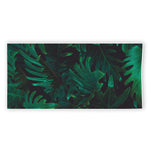 Tropical Fern Leaf Print Beach Towel