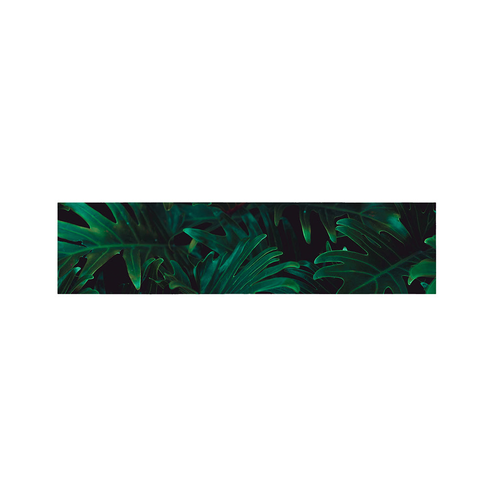 Tropical Fern Leaf Print Bed Runner