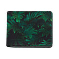 Tropical Fern Leaf Print Bifold Wallet
