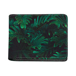 Tropical Fern Leaf Print Bifold Wallet