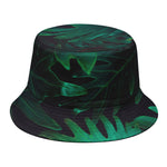 Tropical Fern Leaf Print Bucket Hat