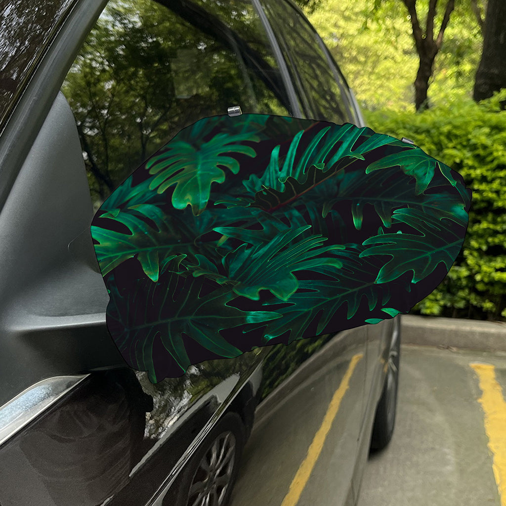 Tropical Fern Leaf Print Car Side Mirror Covers