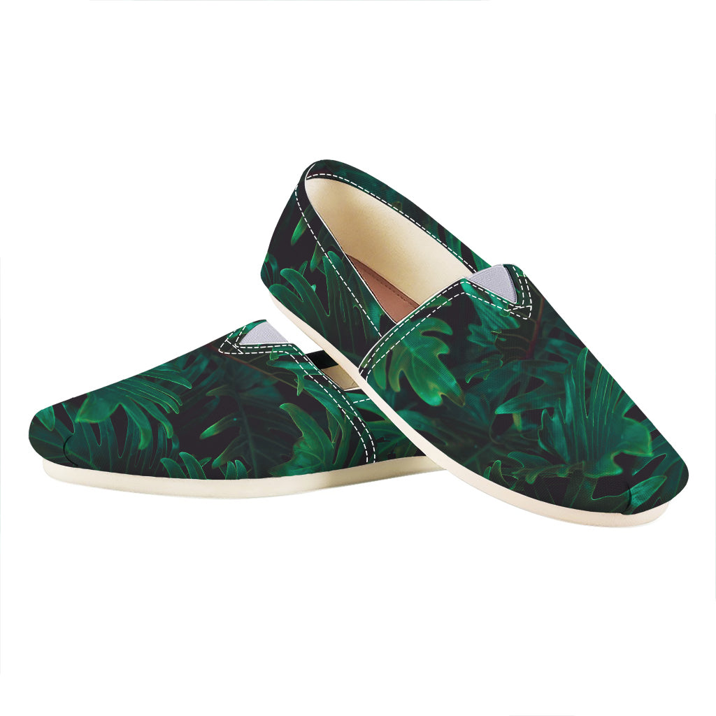 Tropical Fern Leaf Print Casual Shoes