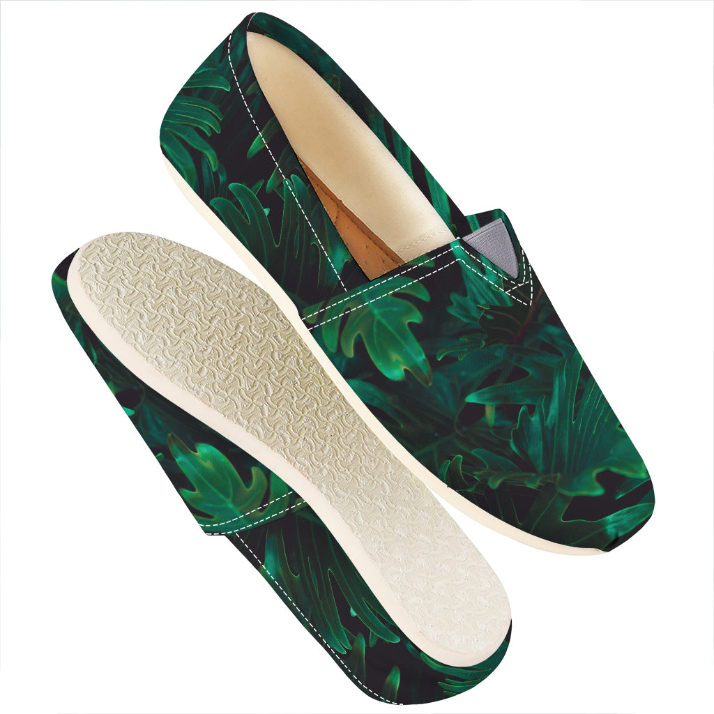 Tropical Fern Leaf Print Casual Shoes