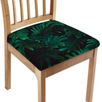 Tropical Fern Leaf Print Chair Cushion Cover