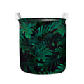 Tropical Fern Leaf Print Collapsible Laundry Basket