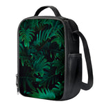 Tropical Fern Leaf Print Crossbody Lunch Bag