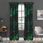 Tropical Fern Leaf Print Curtain