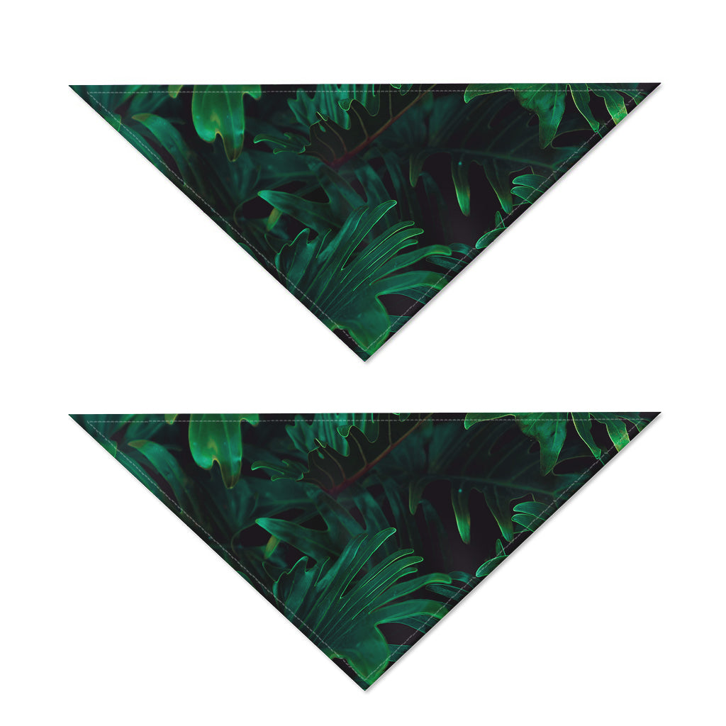 Tropical Fern Leaf Print Dog Bandana