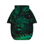 Tropical Fern Leaf Print Dog Zip Up Hoodie
