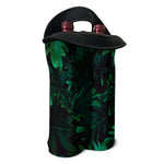 Tropical Fern Leaf Print Double Neoprene Wine Tote