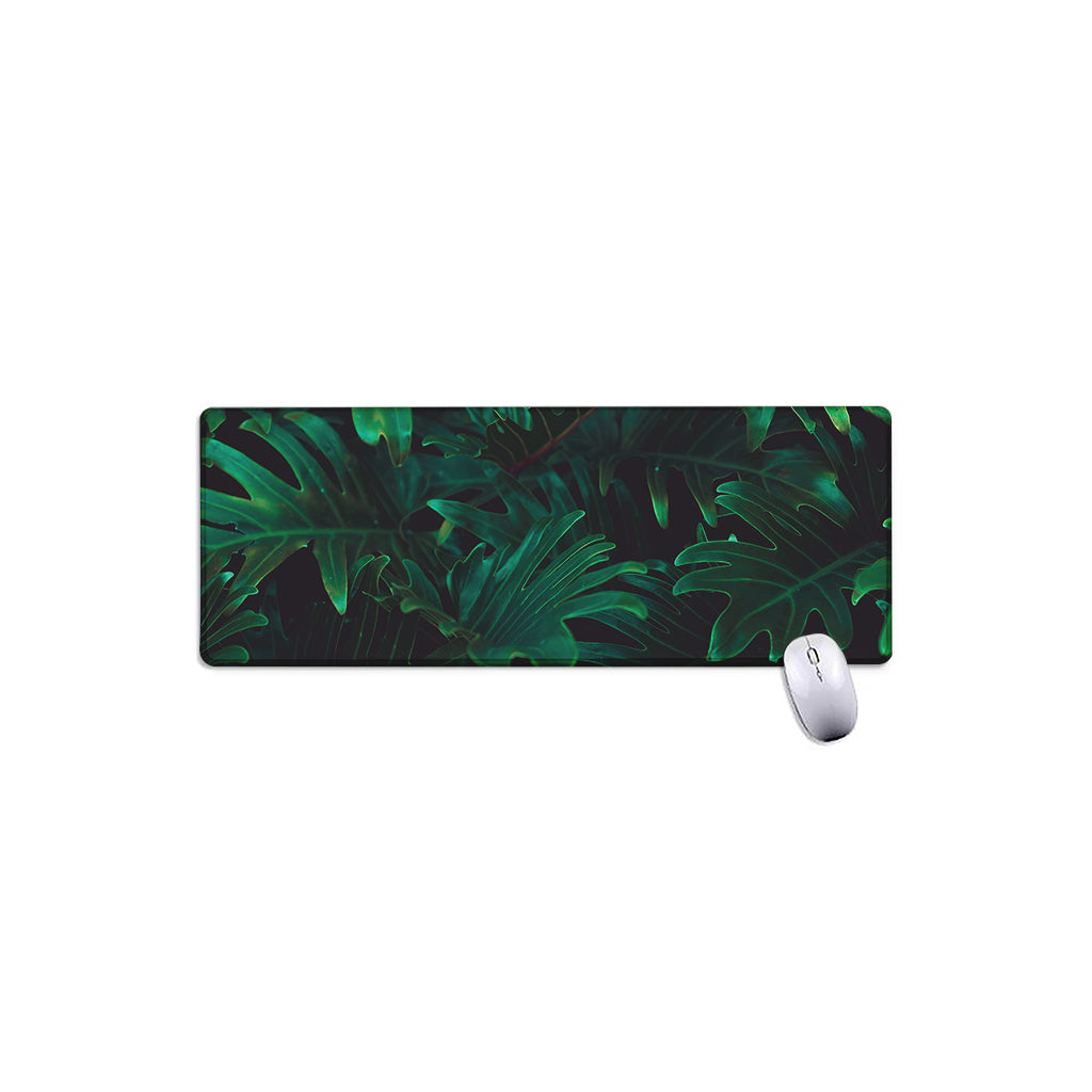 Tropical Fern Leaf Print Extended Mouse Pad