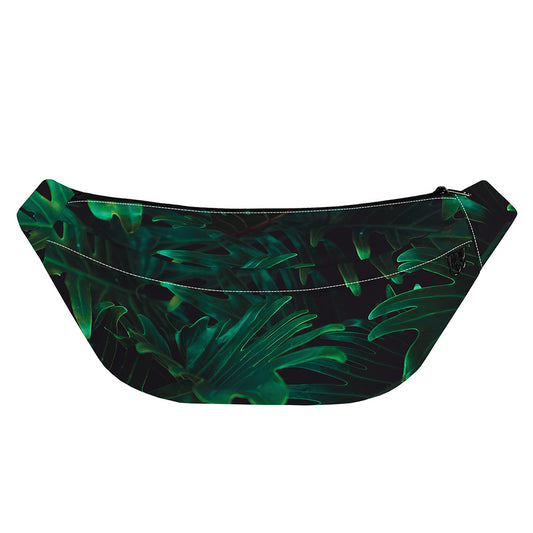 Tropical Fern Leaf Print Fanny Pack