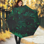 Tropical Fern Leaf Print Foldable Umbrella