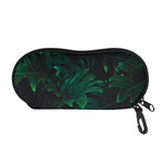 Tropical Fern Leaf Print Glasses Case