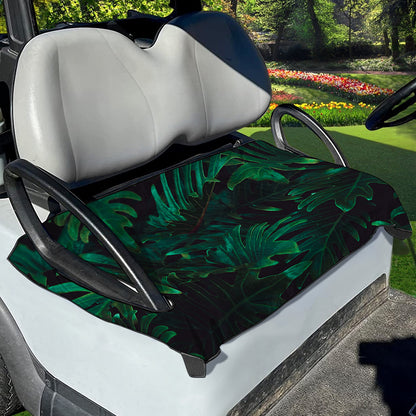 Tropical Fern Leaf Print Golf Cart Seat Cover